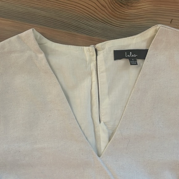 Belinda Beige Tassel Mini Skirt & Top - Picture 5 of 7